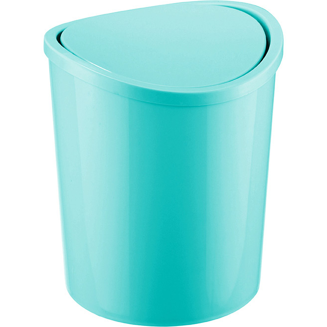 Контейнер для мусора IDEA HOME настольный 1.6 л Turquoise (2490-IH-бірюзовий) Контейнер для мусора IDEA HOME настольный 1.6 л Turquoise (2490-IH-бірюзовий)