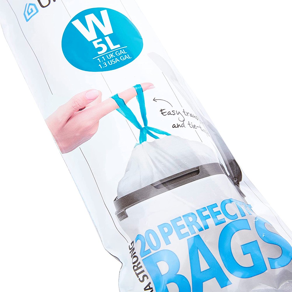 Пакети для сміття BRABANTIA Bin Liners 5л W 20 шт. білий (116681) Тип пакет для сміття