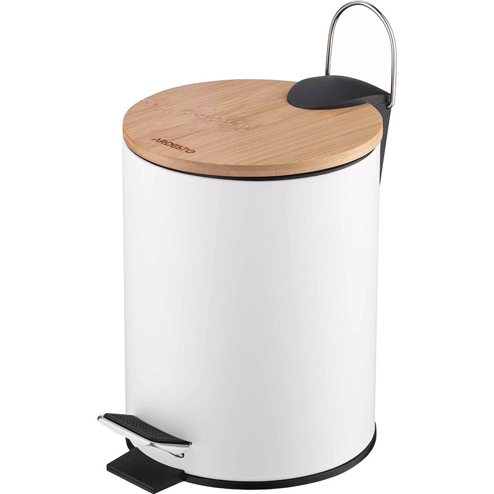 Ведро для мусора ARDESTO Minimalism с педалью 3 л White (ARHB3601WB)