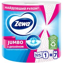Паперові рушники ZEWA Jumbo Decor 325 2 шари 1 шт. (7322541473826)