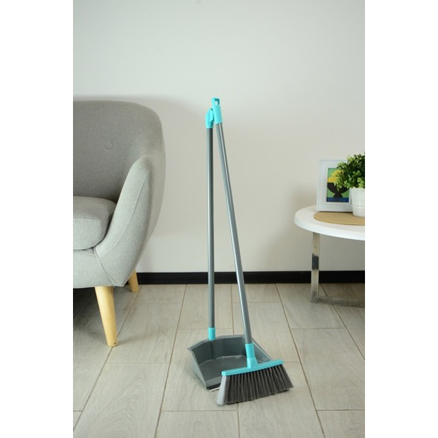 Совок та щітка з довгою ручкою IDEA HOME (DS-868 Blue) Тип набір