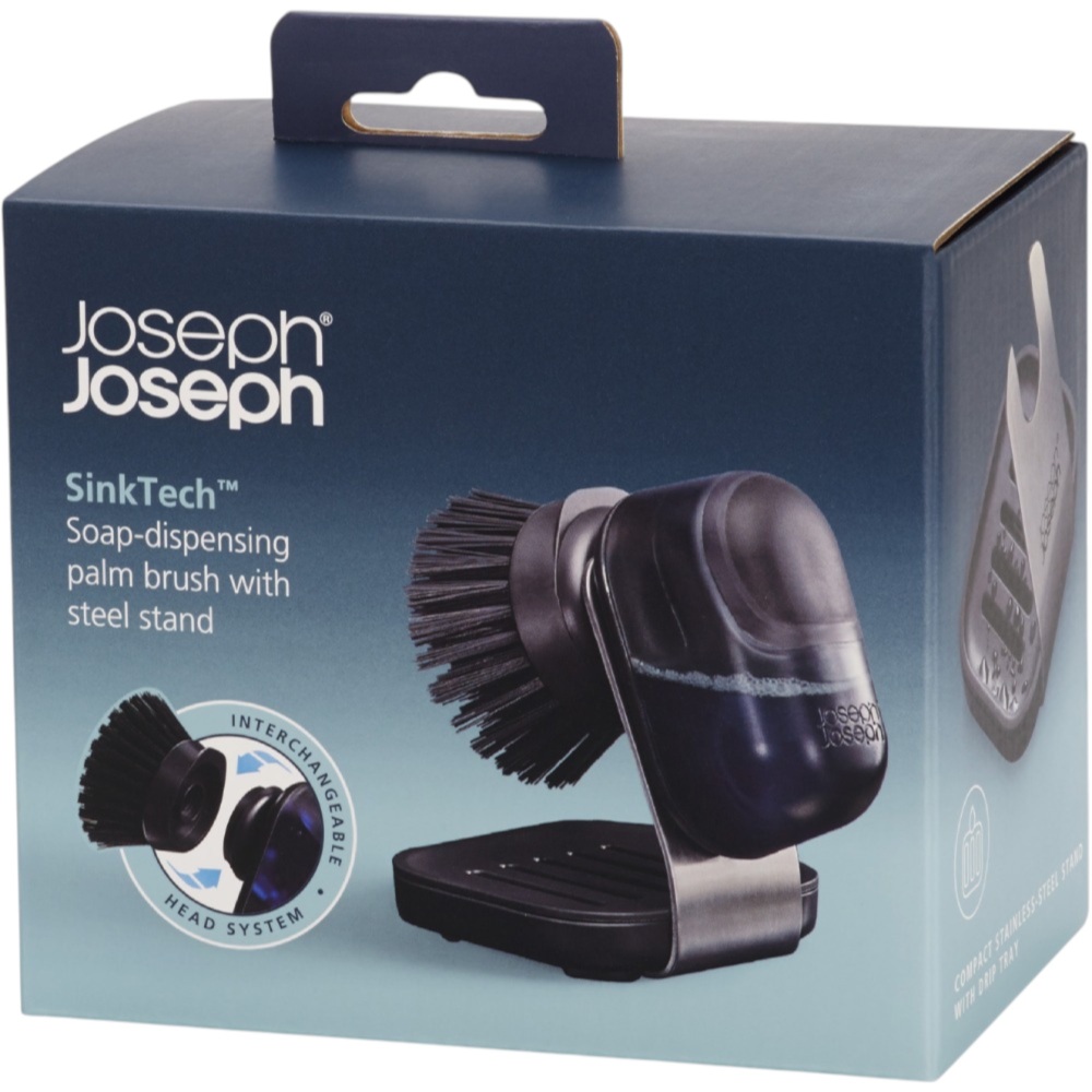 Фото Щетка для мытья посуды Joseph Joseph SinkTech с дозатром для мыла и подставкой (6500015)