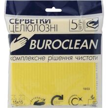 Серветки для збирання BUROCLEAN 15х15 см 5 шт (4823078962935)