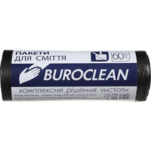 Пакети для сміття BUROCLEAN 60 л 20 шт Black (4823078910646) Пакети для сміття BUROCLEAN 60 л 20 шт Black (4823078910646)