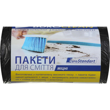 Пакети для сміття BUROCLEAN EuroStandart 60 л 40 шт Black (4823078922885)