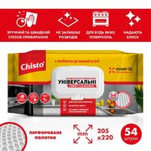 Салфетки для уборки CHISTO Влажные универсальные с клапаном 54шт (4823098412373)