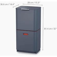 Контейнер для мусора JOSEPH JOSEPH Totem 60 л Black (30062) Контейнер для мусора JOSEPH JOSEPH Totem 60 л Black (30062)