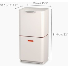 Контейнер для мусора JOSEPH JOSEPH Totem 60 л Stone (30061) Контейнер для мусора JOSEPH JOSEPH Totem 60 л Stone (30061)