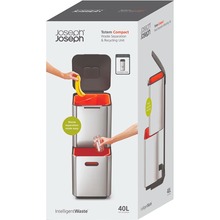 Контейнер для мусора JOSEPH JOSEPH Totem Compact 40 л Silver (30063)