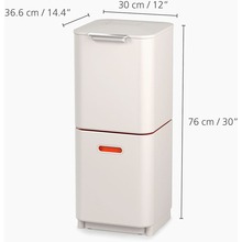 Контейнер для мусора JOSEPH JOSEPH Totem Compact 40 л Stone (30064) Контейнер для мусора JOSEPH JOSEPH Totem Compact 40 л Stone (30064)