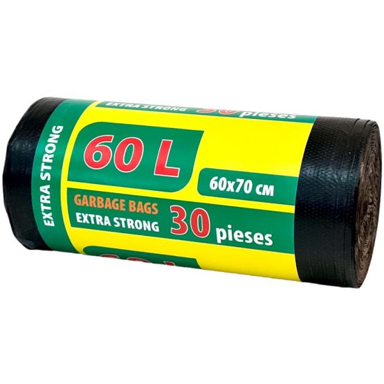 Пакеты для мусора GREY PACK 60 л 30 шт Black (l6030)