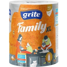 Бумажные полотенца GRITE Family Jumbo XL 2 слоя 1 рулон (4770023348613)