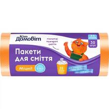 Пакеты для мусора КІТ ДОМОВІТ Крепкие 35 л 30шт (4820204404741)