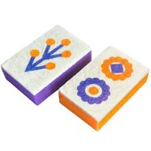 Губки кухонные ДОБРА ГОСПОДАРОЧКА коллекция Выбойка с принтом 2 шт (4820086523998)