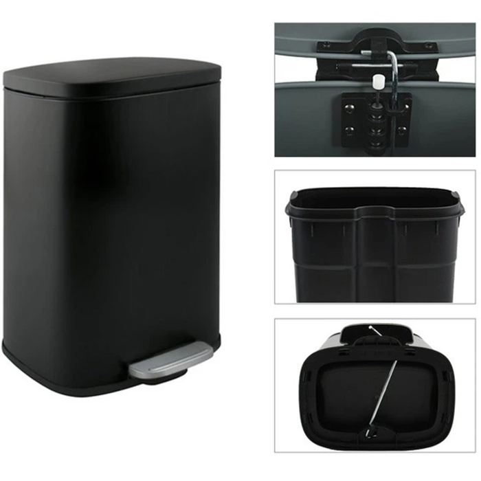 Відро для сміття SPIRELLA Akira 12 л Black (10.21563) Об’єм 12