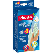 Перчатки VILEDA Gloves Multi 10+2, S/M, 12 шт. (4023103180031)