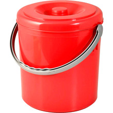 Ведро с крышкой STEFANPLAST EUREKA 10 л Red (20105)