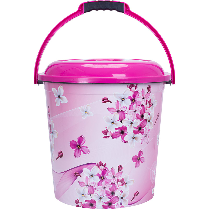 Відро з кришкою Violet House 0207 5 Fuchsia Flowers 20 л (0207 №5 FUCHSIA FLOWERS з/кр.20 л)