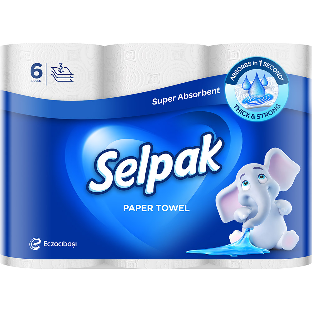 Паперові рушники SELPAK 6 шт (8690530015043)