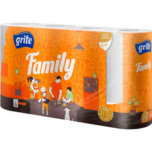 Папірні рушники GRITE Family 2 шари 4 рулони (4770023348576)