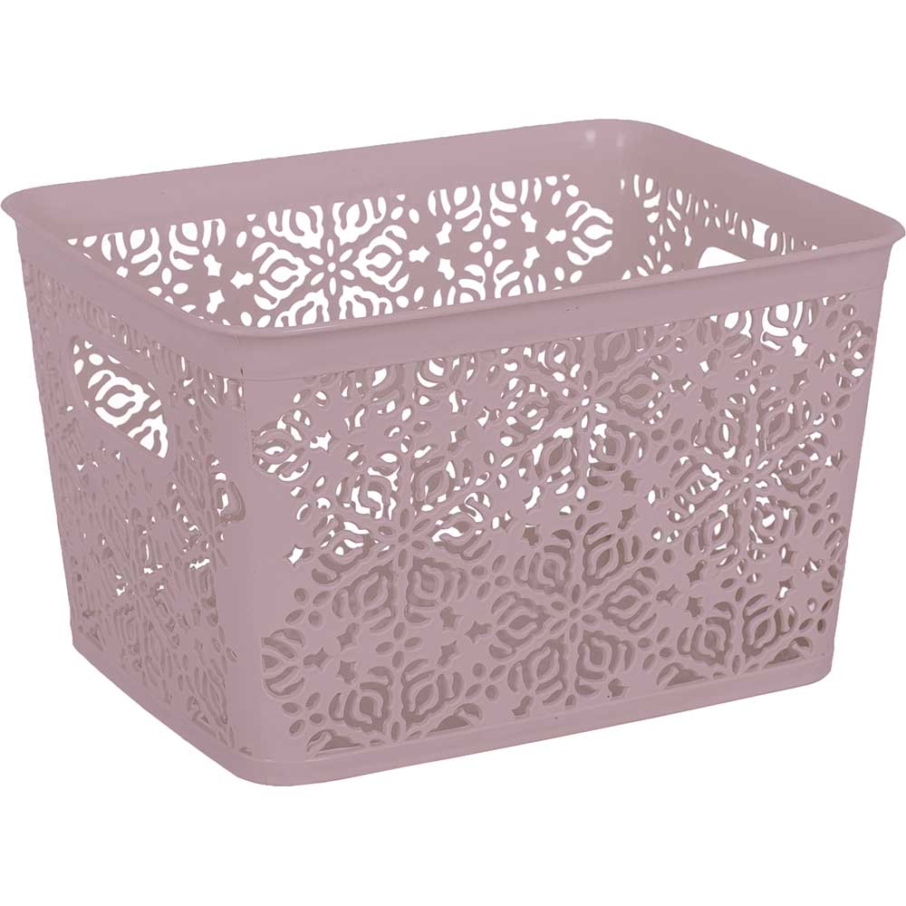 Корзина для хранения VIOLET HOUSE Ажур 0502 №2 POWDER 7 л