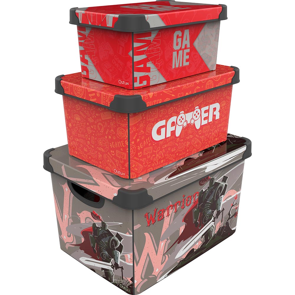 Контейнер для зберігання QUTU STYLE BOX із кришкою GAME WARRIOR 5 л Тип органайзер