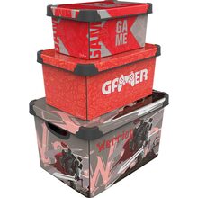 Контейнер для зберігання QUTU STYLE BOX із кришкою GAME WARRIOR 5 л