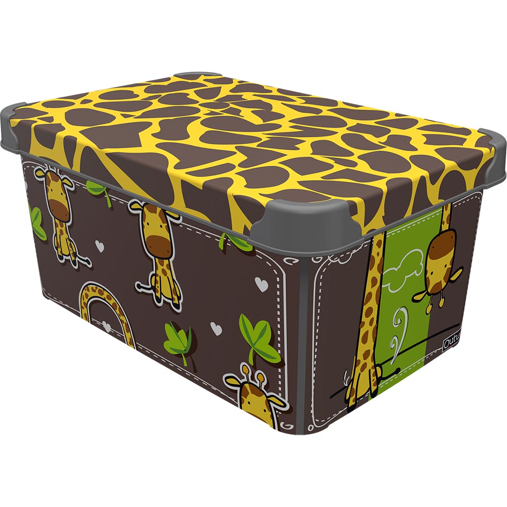 Контейнер QUTU STYLE BOX с крышкой GIRAFFE 10 л