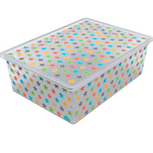 Контейнер QUTU LIGHT BOX Colored Stars 25 л