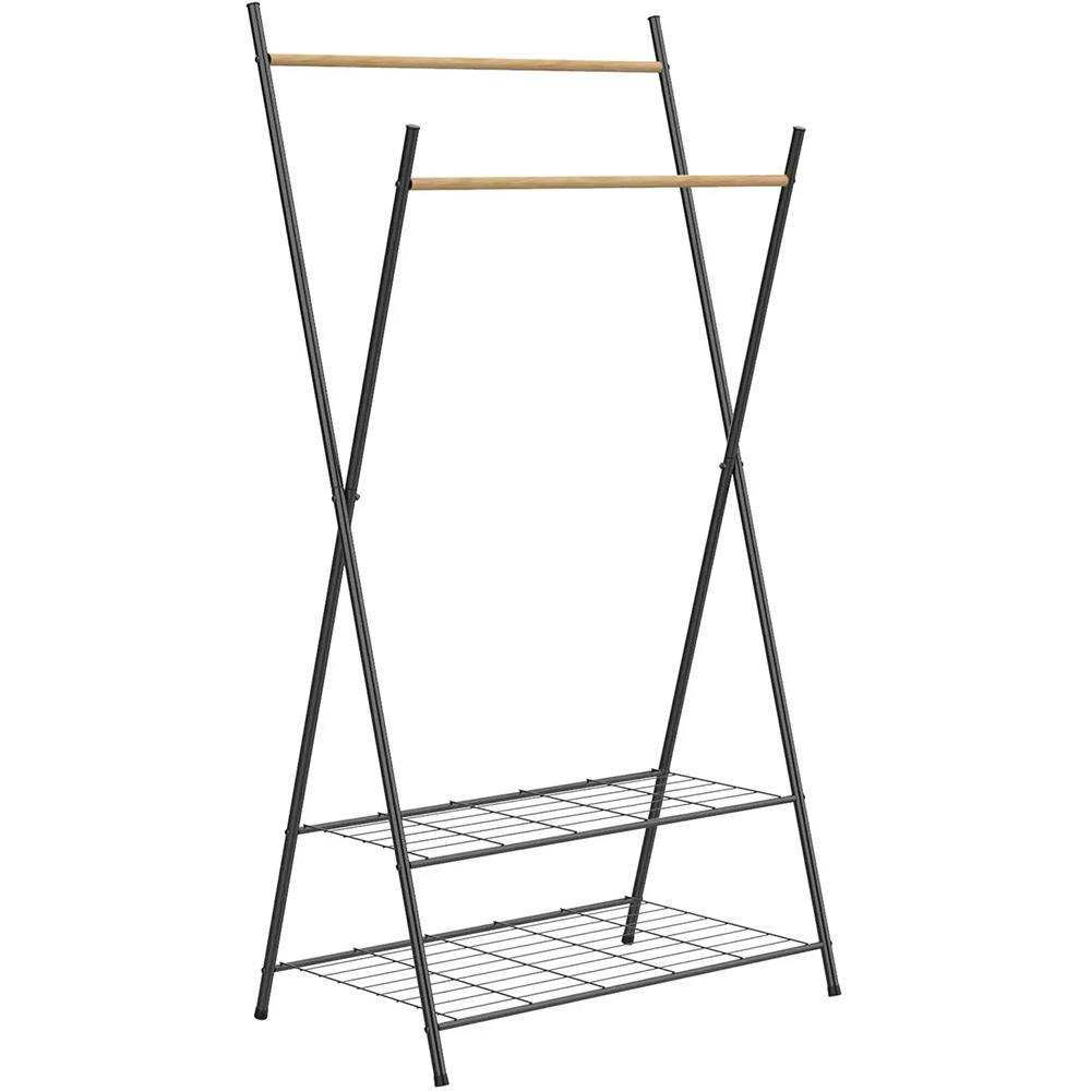 Стійка для одягу Casa Si Garment Rack Bamboo Black (CS92309W04)