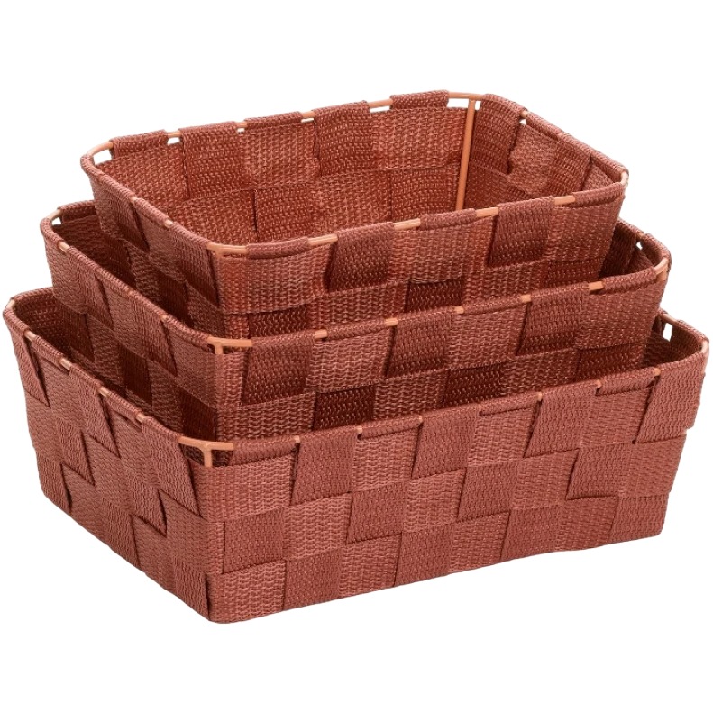 Набір кошиків KELA Alvaro 3 шт Terracotta (24563)