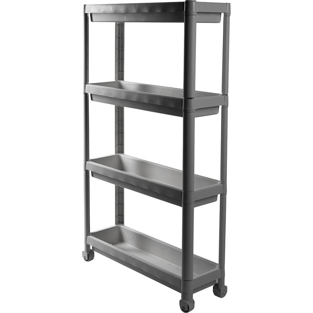 Этажерка VIOLET HOUSE 6014 Long Shelf 4 полки Grey (8690070407148)