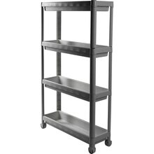Этажерка VIOLET HOUSE 6014 Long Shelf 4 полки Grey (8690070407148)