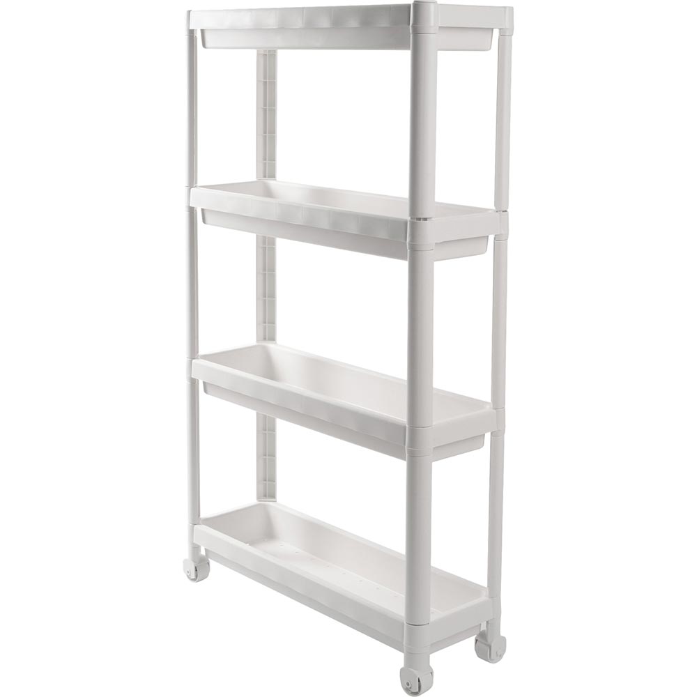 Етажерка VIOLET HOUSE 6014 Long Shelf 4 полиці White (8690070407155)