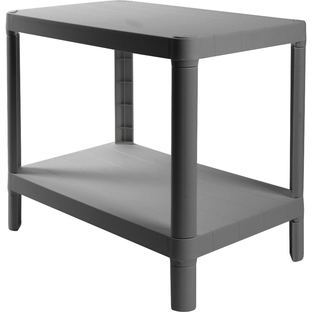 Этажерка VIOLET HOUSE 6032 Olympic 2 полки Grey (8690070407087) Особенности Материал: полипропилен;