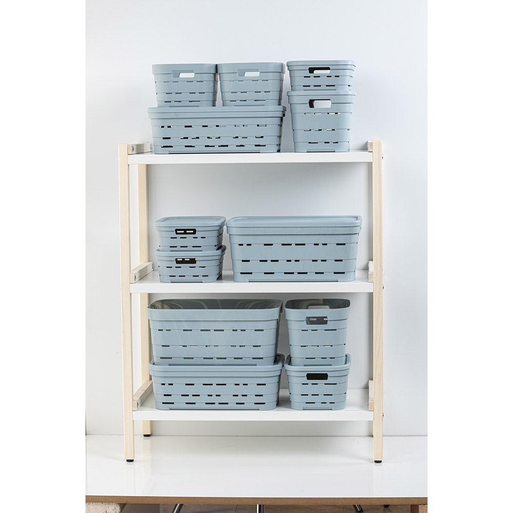 Корзина IDEA HOME Pyramid  2.8 л 24x17,5x8 см Blue-Grey (00610 Blue) Тип органайзер