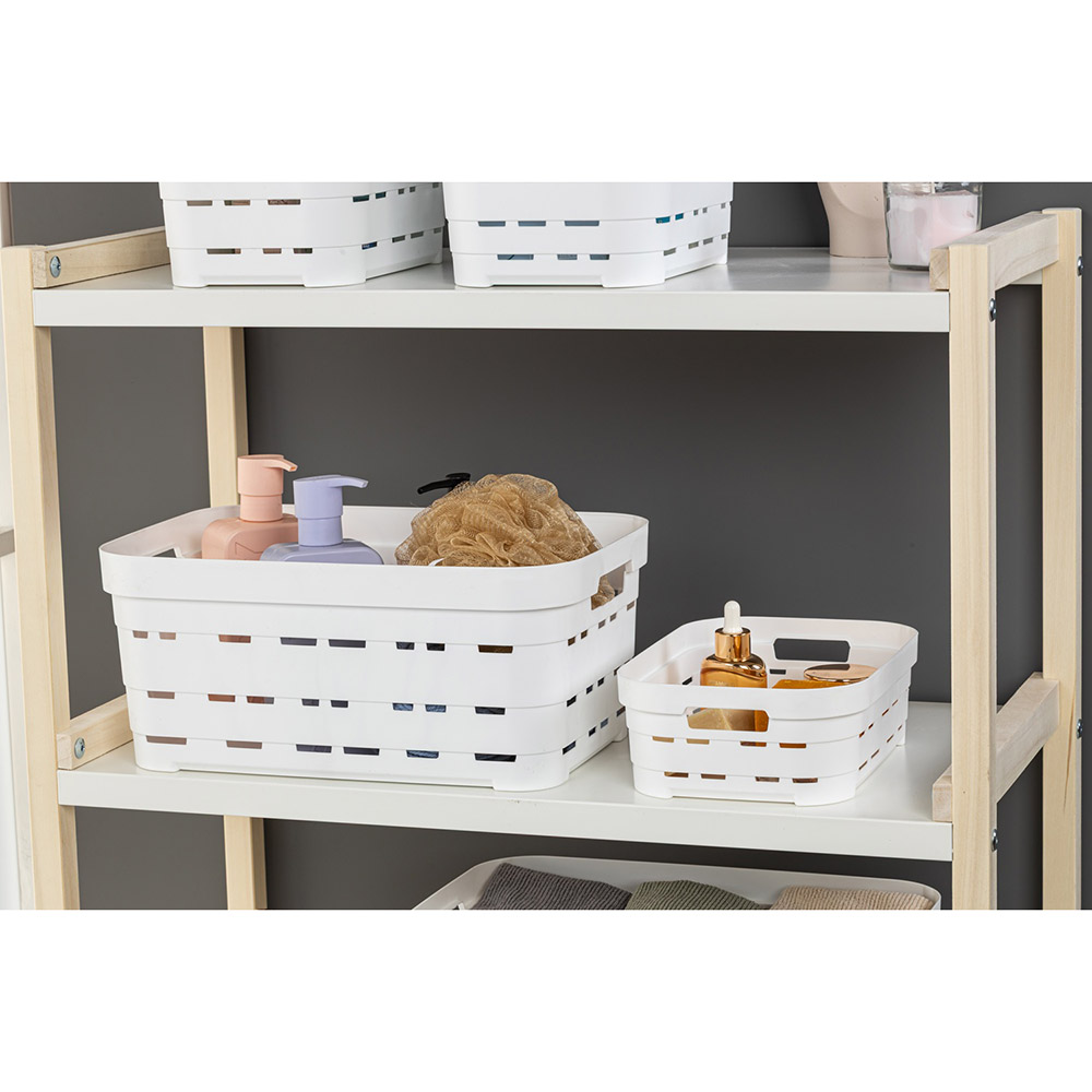 Корзина IDEA HOME Pyramid 2.8 л 24x17,5x8 см White (00610 White) Размеры 24 x 17,5 x 8