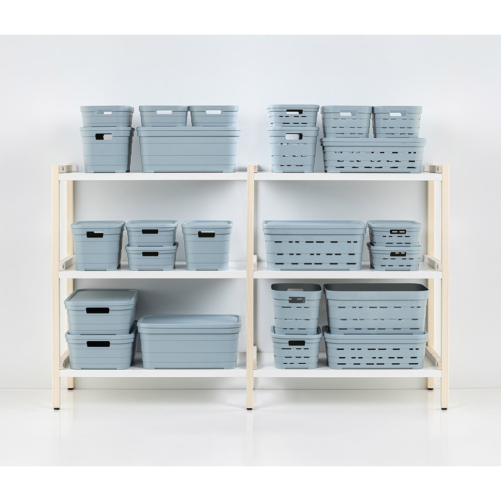 Корзина IDEA HOME Pyramid 5 л 24x17,5x16 см Blue-Grey (00612 Blue) Размеры 24 x 17,5 x 16