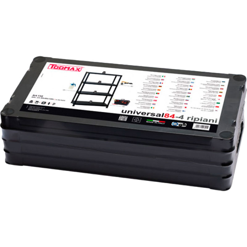 Зовнішній вигляд Стелаж TOOMAX Universal 84-4 Black (132-TOOMAX)
