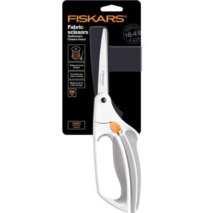 Ножницы портновские FISKARS EasyAction 26см (1059564) Дополнительно удобны в использовании для людей с артритом или ограниченной силой рук; подходят для правшей и левшей