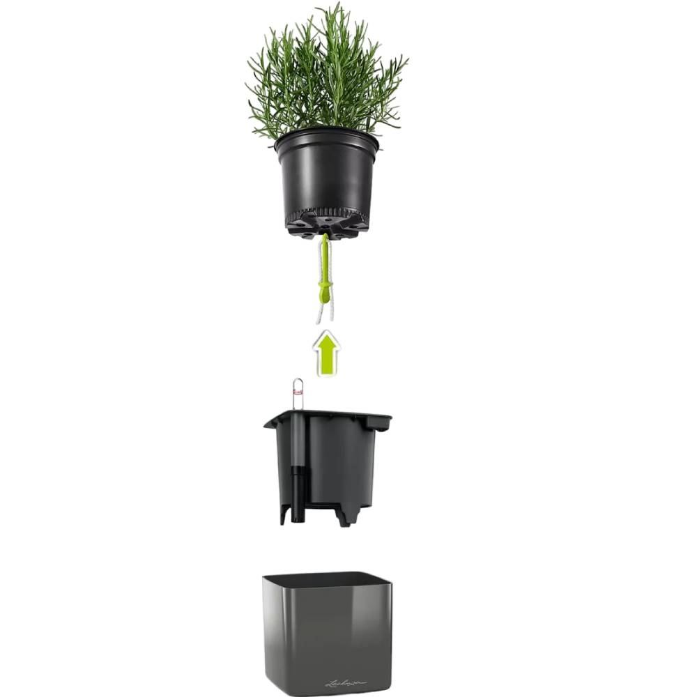 Комплект вазонів LECHUZA Green Wall Home Kit Glossy Білий (13523) Матеріал пластик