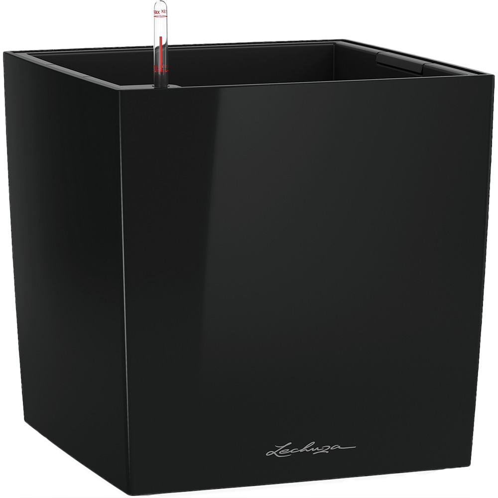 Вазон LECHUZA Cube Premium 40 Black Shiny (16369)