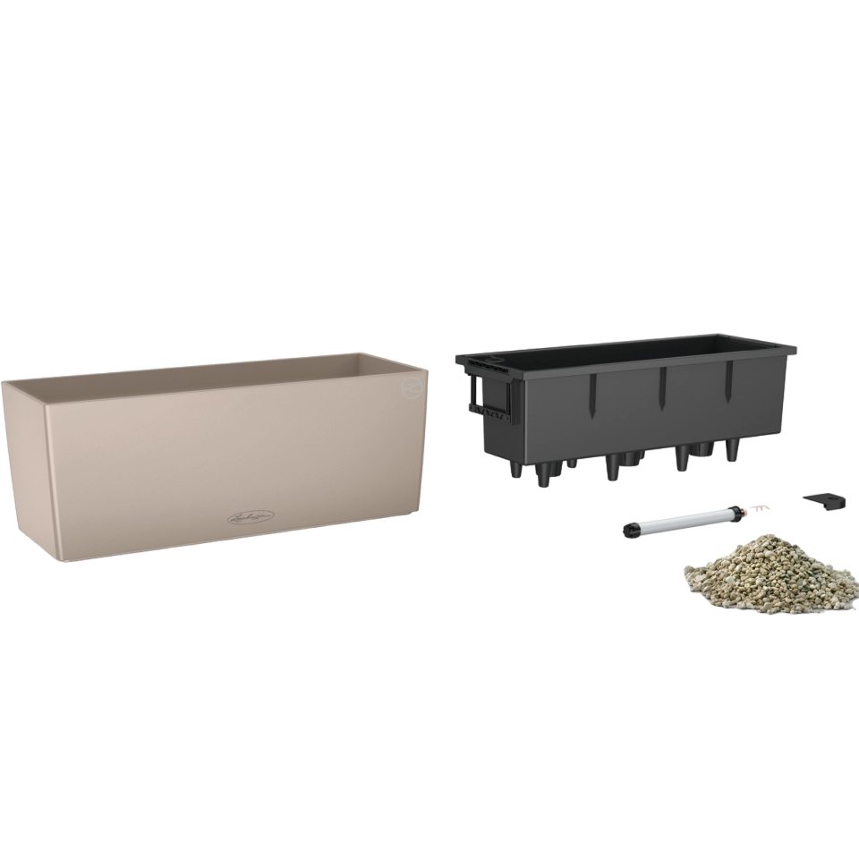 Вазон LECHUZA BALCONERA Color 50 Sand Brown (15696) Матеріал пластик