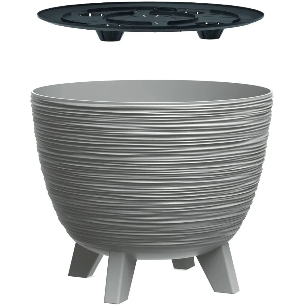 Горщик для рослин PROSPERPLAST Furu 5 л Gray (DFUR240-443U) Матеріал пластик