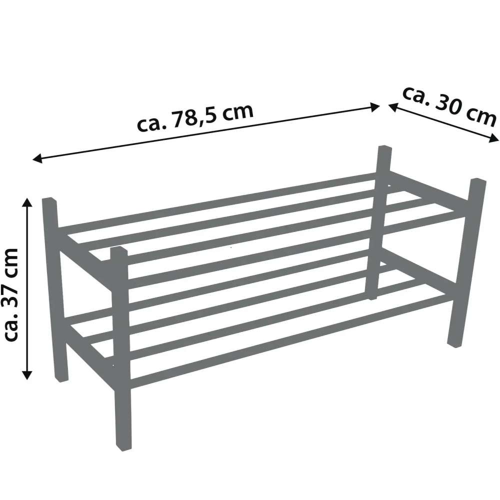 Полка для обуви CASA SI Shoe Rack Bamboo (CS92307W04) Материал металл