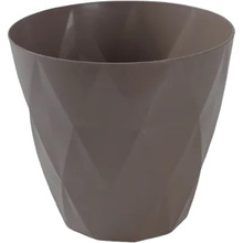 Горшок для растений VIOLET HOUSE 0201 PRIZMA Brown 7 л