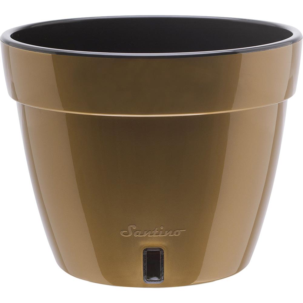 Вазон SANTINO Asti 9 л Black / Gold (2005298)
