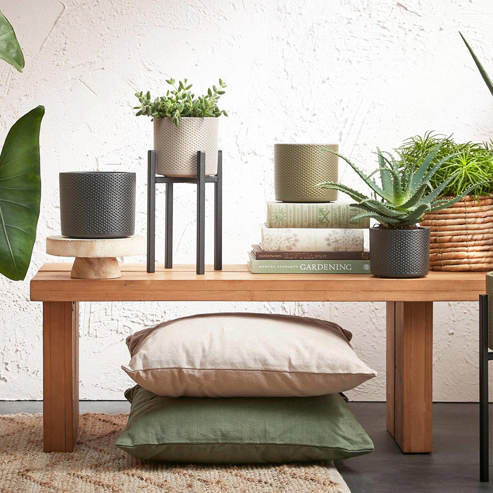 Фото 4 Кашпо EDELMAN Era 17.5 см Чорний матовий (1051639)