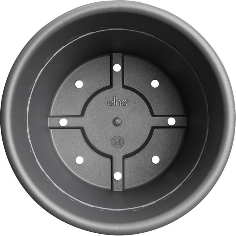 Вазон ELHO Algarve Cilindro 35 см Anthracite (529062) Додатково Об'єм: 18 л; Вага: 603 гр; Дренажні отвори; Ударовпорядний; Морозостійка; Декоративні квіткові Орнамент