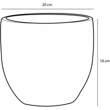 Кашпо EDELMAN Carrie pot round 20см Champagne Metallic  (1133436)